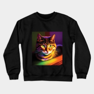 Mesmerizing Surreal Cat Crewneck Sweatshirt